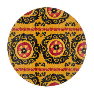Asian Carpet Suzanne: Traditional Embroidery Cutting Board