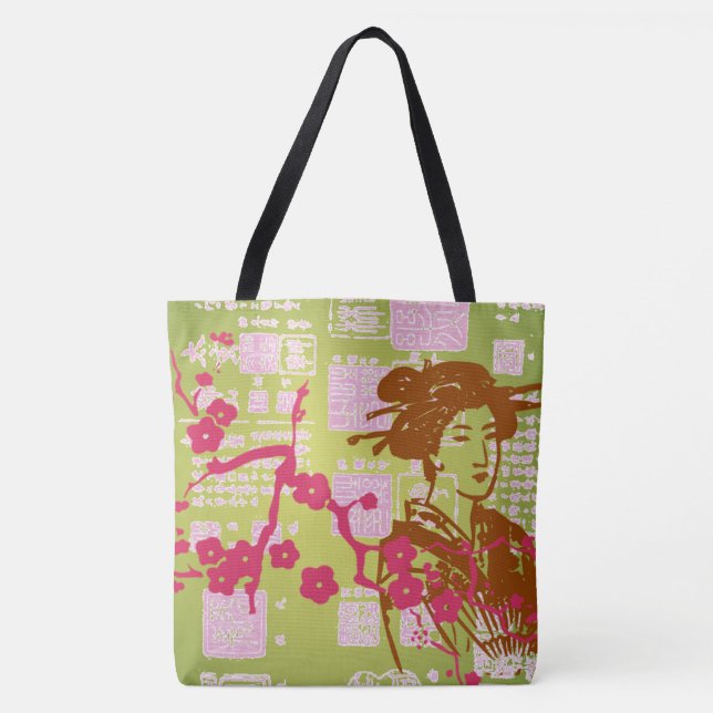 Asian Collage Tote Bag (Front)