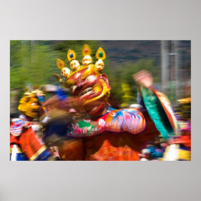 Asian Costumed Dancer Poster (Front)