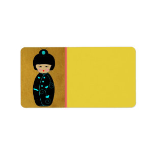 Asian Dolls Address Label