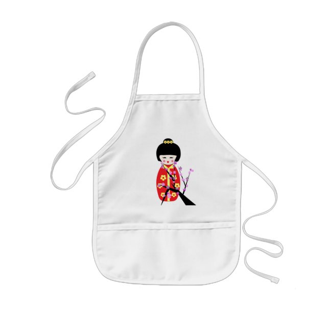 Asian Dolls Kids Apron (Front)