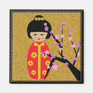 Asian Dolls Magnet