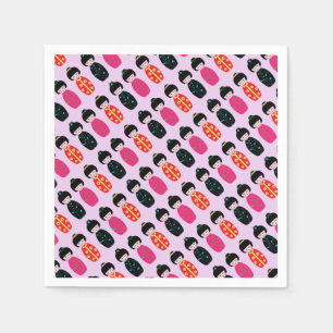 Asian Dolls Paper Napkin