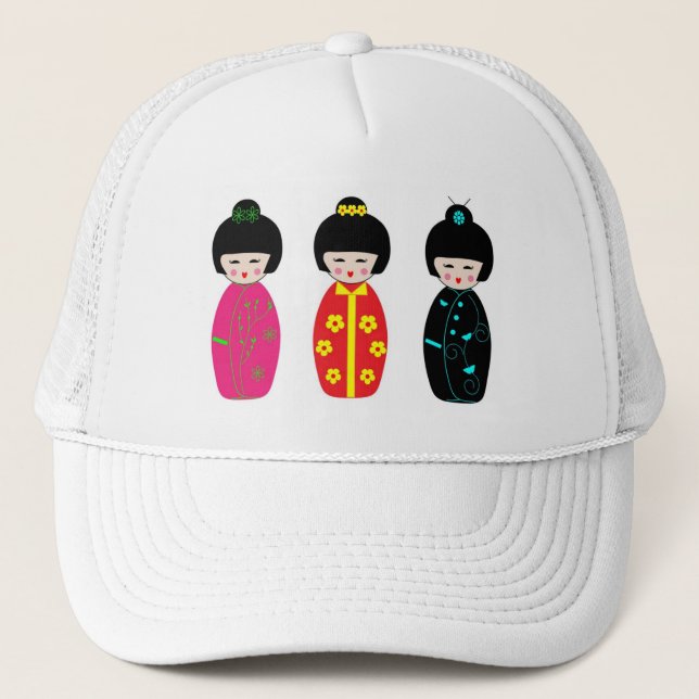 Asian Dolls Trucker Hat (Front)