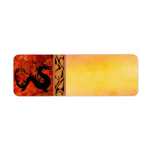Asian Dragon Address label Return Address Label