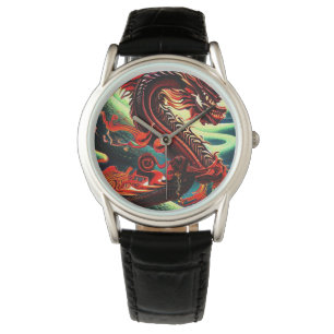 ASIAN DRAGON BOTTLE COOLER WATCH