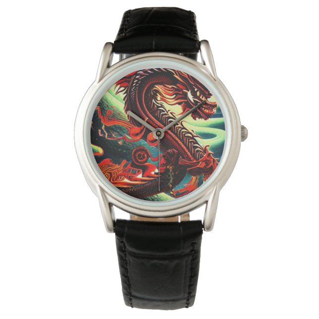 ASIAN DRAGON  BOTTLE COOLER WATCH (Front)