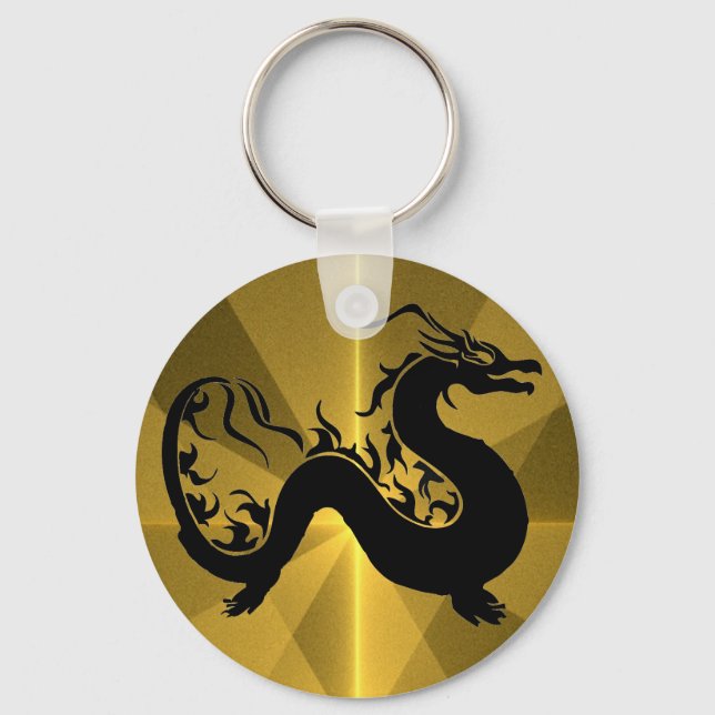 Asian Dragon Key Ring (Front)