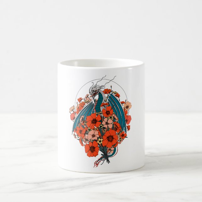 Asian Dragon Logo Coffee Mug (Center)