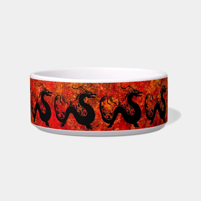 Asian Dragon Pet Bowl (Front)