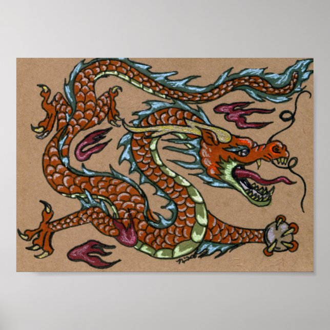 Asian Dragon Poster (Front)