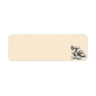 Asian Dragon Return Address Label