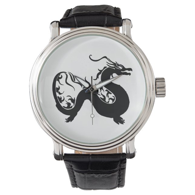 Asian Dragon Silhouette Watch (Front)