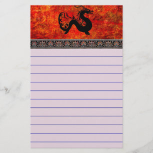 Asian Dragon Stationery