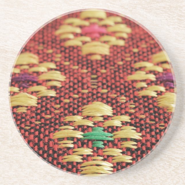 asian fabric coaster (Front)