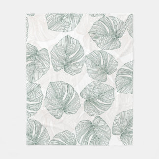 Asian Fabric Ikat: Traditional Seamless Fleece Blanket