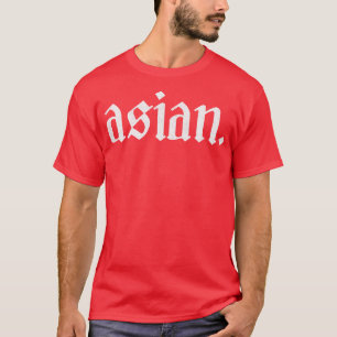Asian Faded Type Design T-Shirt