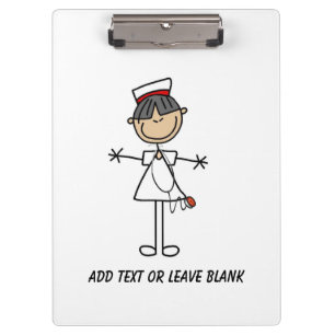Asian Female Nurse Clipboard