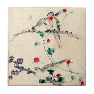 Asian Flower Tile