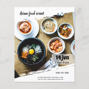 Asian food event flyer