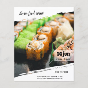 Asian food event flyer