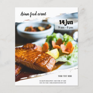 Asian food event flyer