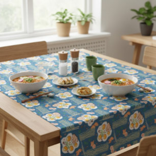 Asian Food Inspired with Noodles & Narutomaki  Tablecloth