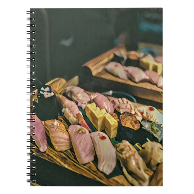Asian food sushi lover notebook (Front)
