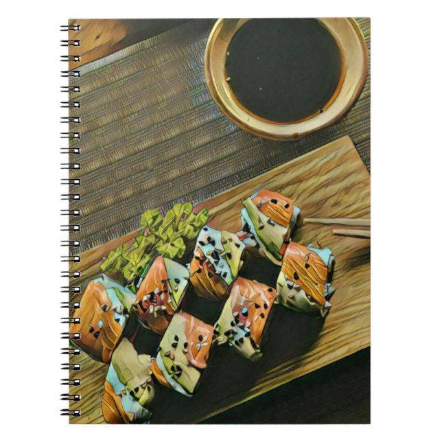 Asian food sushi lover notebook (Front)