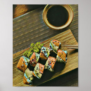 Asian food sushi lover poster