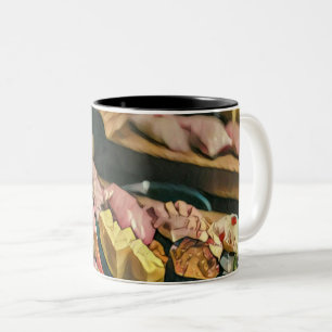 Asian food sushi lover Two-Tone coffee mug