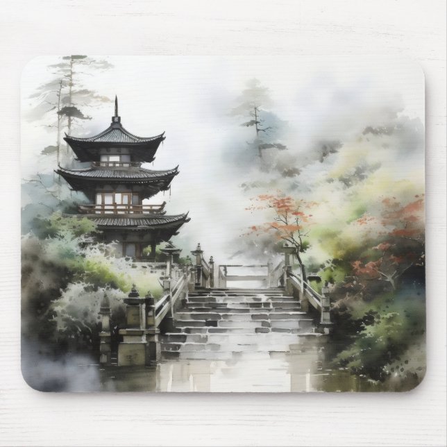 Asian Garden Traditional Mouse Pad (Front)