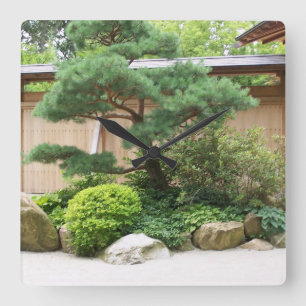 Asian Garden Wall Clock