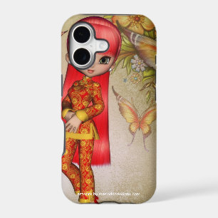 Asian Girl Beautiful Flowers Design 5
