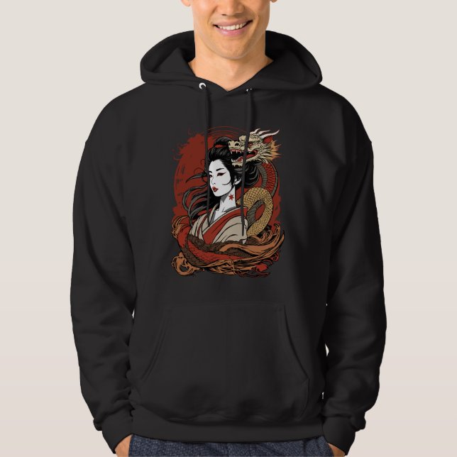 Asian Girl | Chinese Dragon Hoodie (Front)