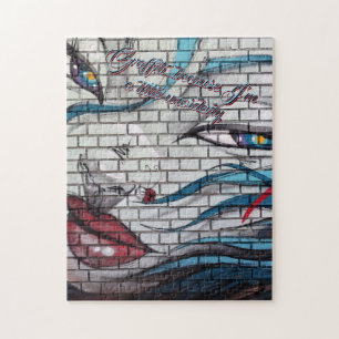 Asian Girl Graffiti  Jigsaw Puzzle