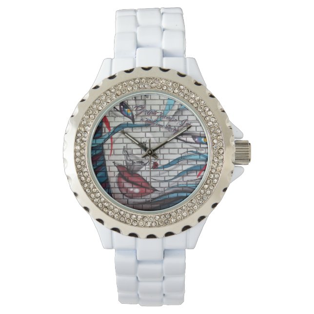 Asian Girl Graffiti  Watch (Front)