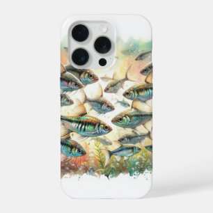 Asian Glassfish 030624AREF117 - Watercolor iPhone 15 Pro Case