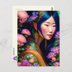 Asian Goddess, Postcrossing Postcard