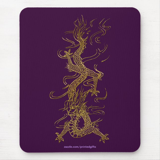 ASIAN Gold Dragon Collection Mouse Pad (Front)