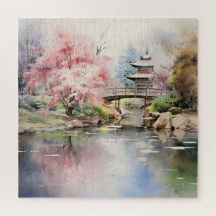 Asian Graden Spring Jigsaw Puzzle