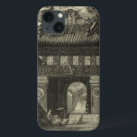 Asian Imperial Temple in Black & White iPhone 13 Case<br><div class="desc">Visitors gather in front of this Asian imperial temple,  ready to enter. The stunning print is done in black and white,  giving the whole piece an ancient look that mimics the time it is depicting. Put this on your wall today and enjoy!</div>