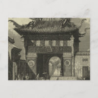 Asian Imperial Temple in Black & White