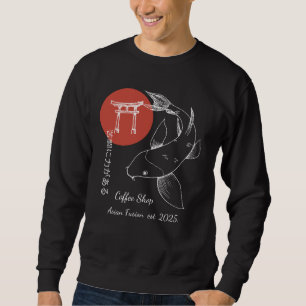 Asian Inspired Koi Fish Personalized Sweatshirt