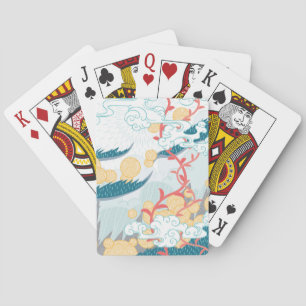 Asian Inspired Nature Pattern Playing Cards