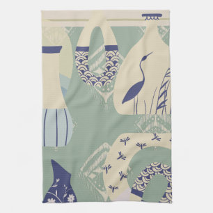Asian Inspired Tranquil Pottery, Pelican Tea Towel