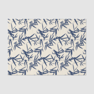 Asian Japanese Bamboo Floral Pattern Tissue Paper