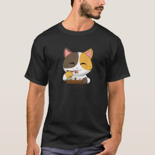 Asian Japanese Dishes Food Sushi Suhsi Cat Pets Ca T-Shirt