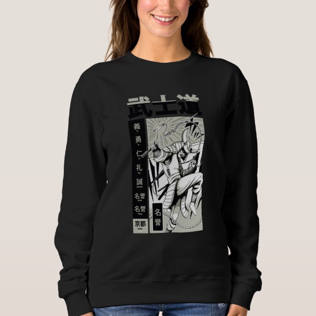 Asian Japanese samurai fighter Sweatshirt (Front)