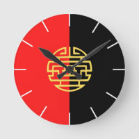 Asian japanese traditional black red yellow